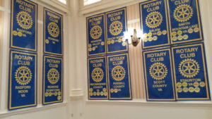 Rotary Club of Rockingham County Rotary club banners