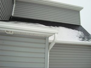 snow on the roof