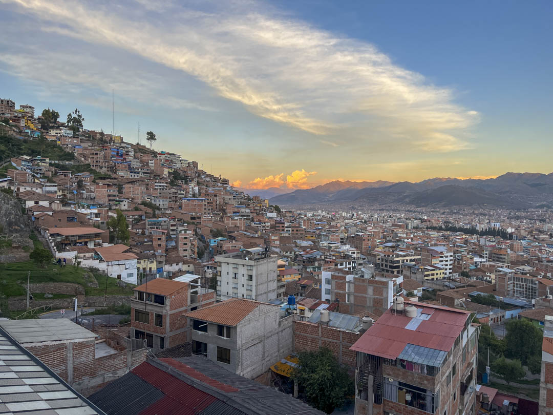 The city of Cusco.