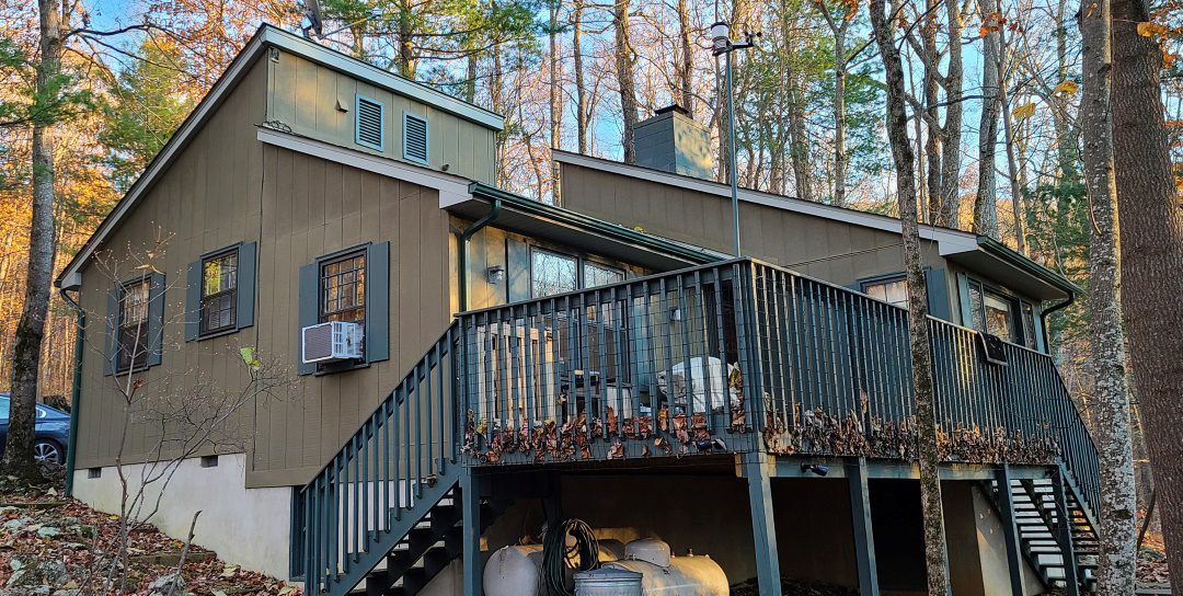 modern cottage addition porch before