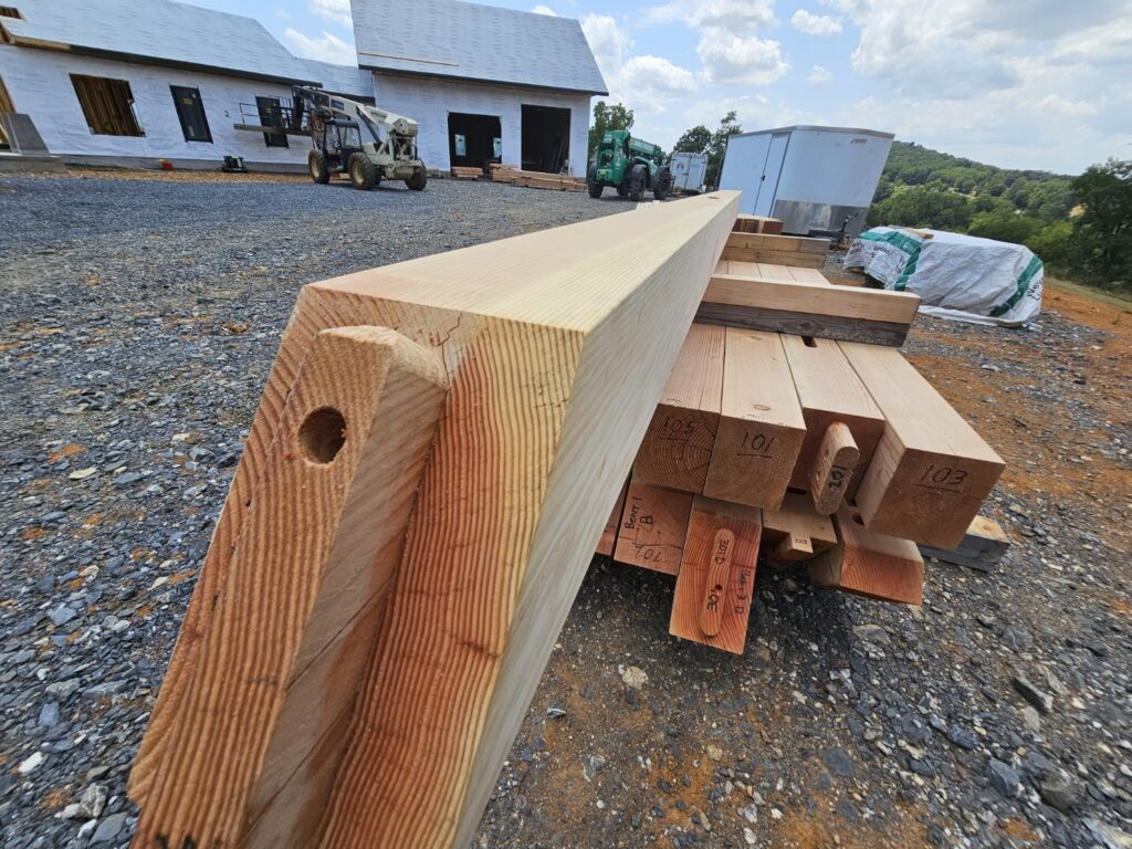 rockingham county timber frame home