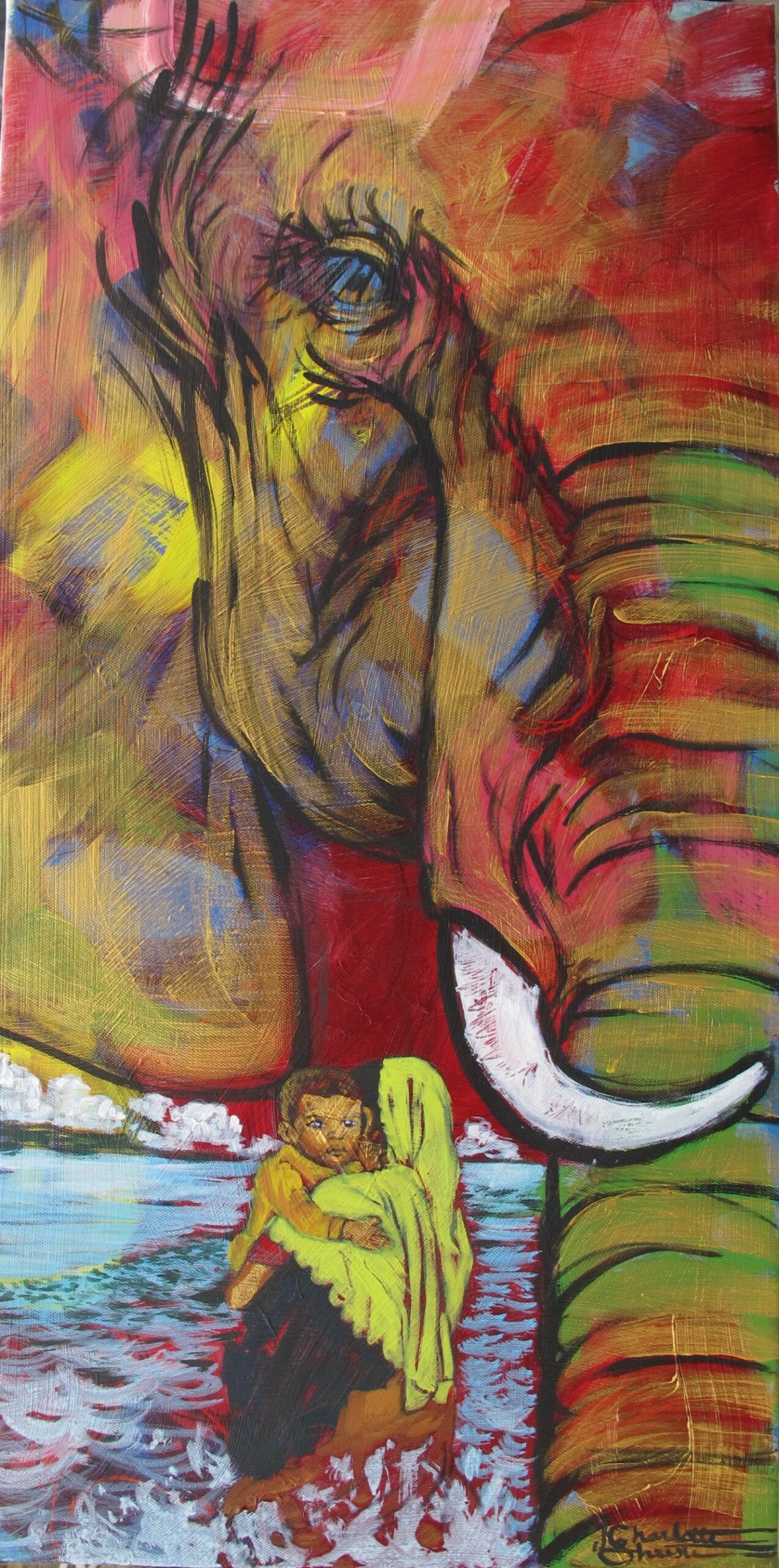 Painting of an Elephant.